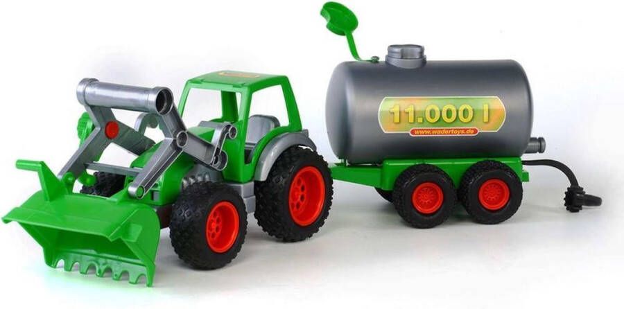 Dobeno Polesie Wader Tractor + Voorlader En Tanker 57x15x17 Cm Groen 1450616