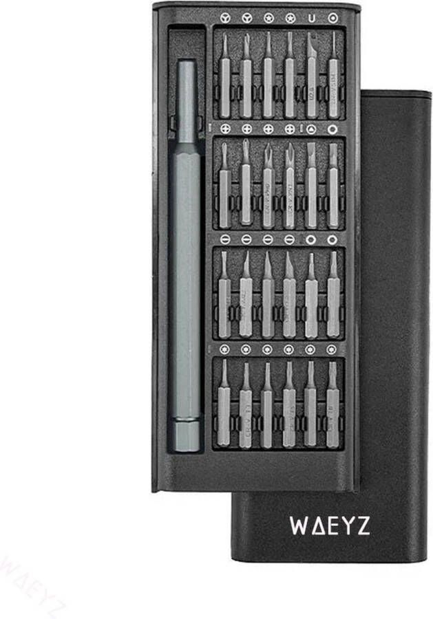 Waeyz 24 in 1 Precisie Magnetische Schroevendraaier Set Reparatieset Schroevendraaier Set Precisie Bit Set geschikt voor iPhone Android Smartphone Tablet Laptop Horloges Brillen Elektronica