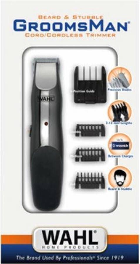 Wahl GROOMSMAN RECHARGEABLE 9918-1016 Baardtrimmer Zwart