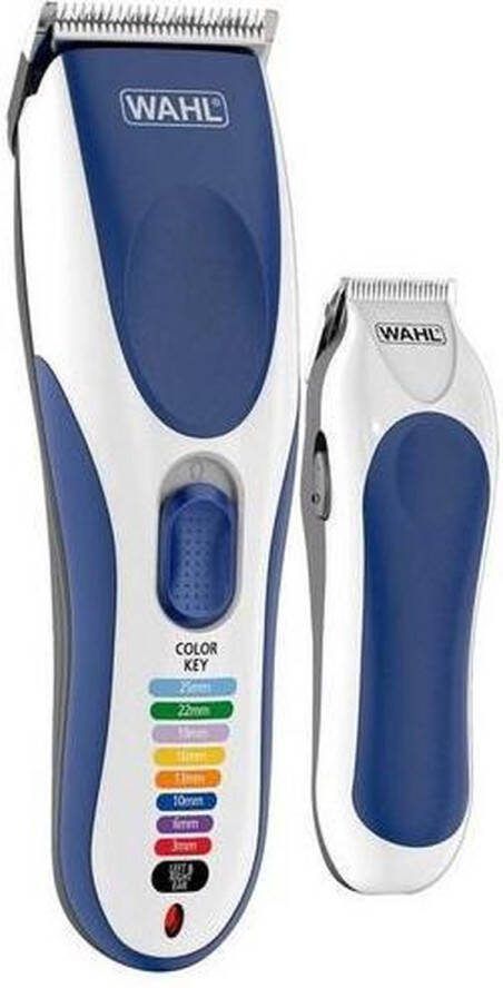 Wahl Color Pro Cordless Combo Tondeuse Blauw