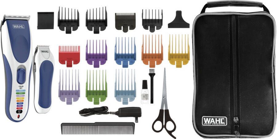 Wahl Color Pro Cordless Combo Tondeuse Blauw