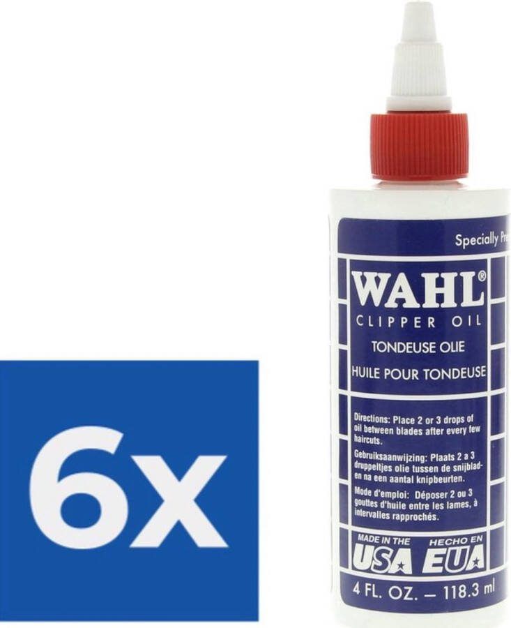 Wahl Tondeuse Olie 118 ml VOORDEELVERPAKKING 6 STUKS
