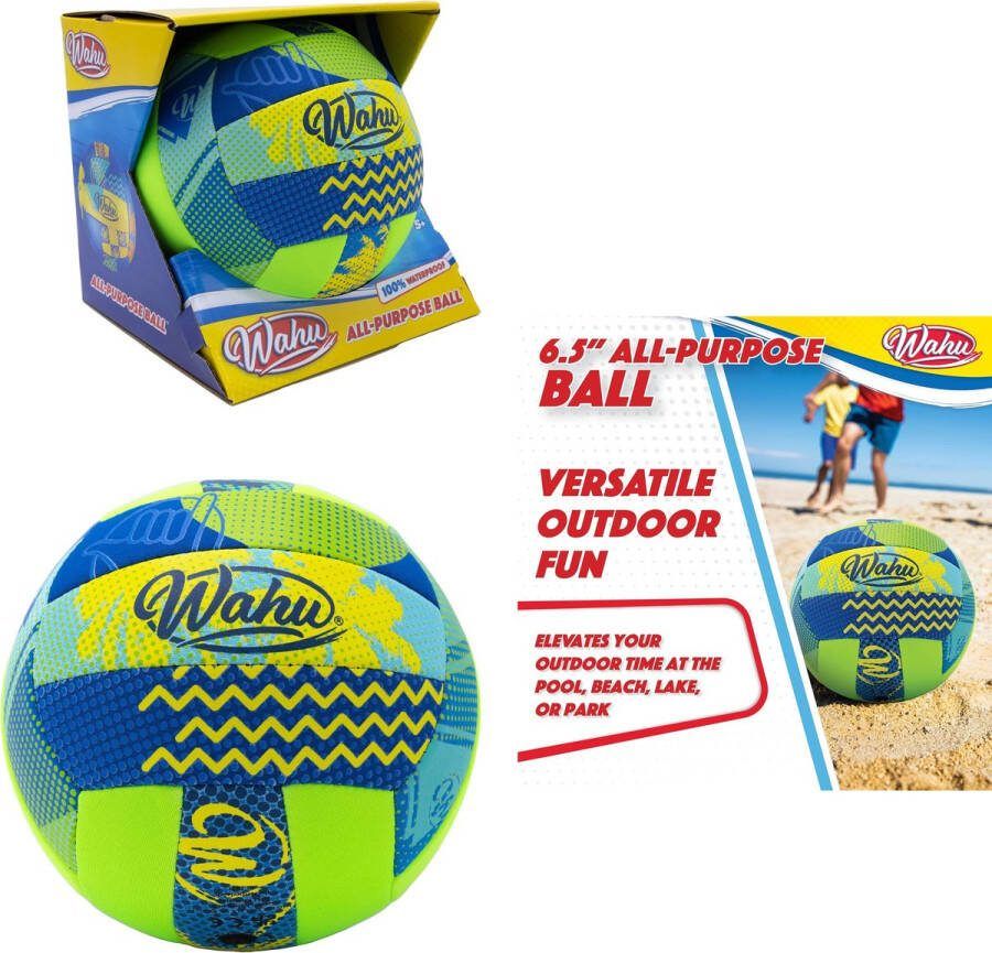 Wahu All Purpose Ball Multifunctionele bal Voetbal Basketbal Beachbal Waterdicht 16.5 cm groot