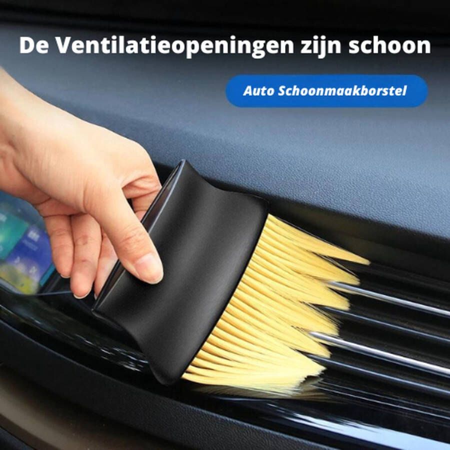 Waledano Auto Reinigingsborstel Schoonmaakborstel- borstel voor airconditioning toetsenbord detailreinigingsborstels Auto Interieurreiniger Brush Voor Auto & Motor Auto Detailing Brush