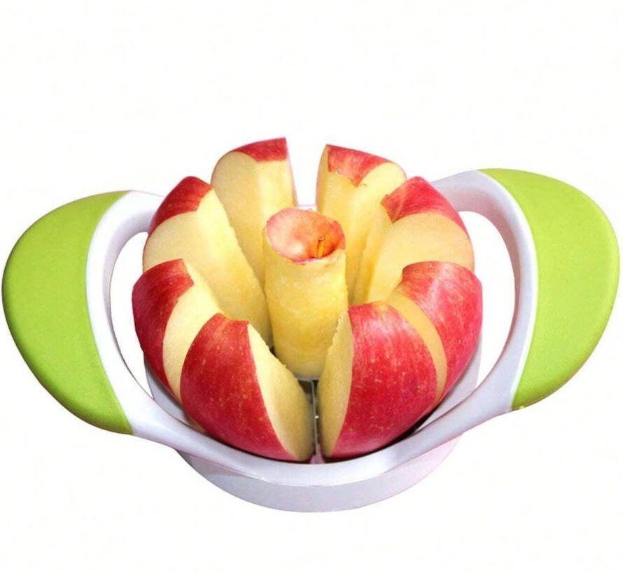 Waledano Appelboor Appelsnijder Fruitsnijder Appeldeler 8 Partjes Groen