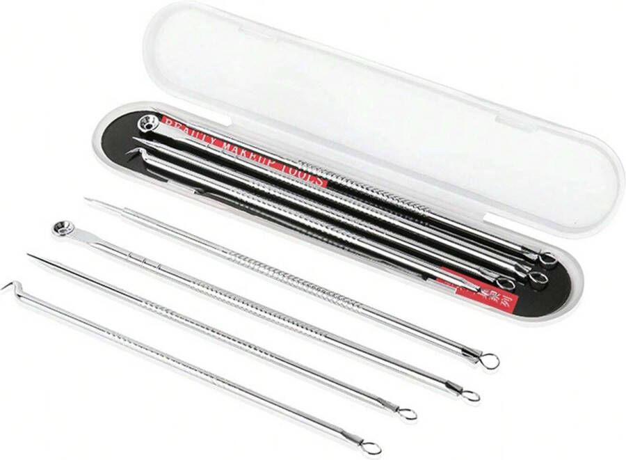 Waledano Mee-eters verwijderen Blackhead remover Puistenset Mee eter lepel Acne set