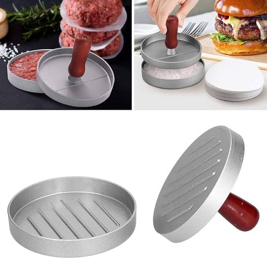 Waledano Professionele Hamburgerpers 2 STUKS Hamburger maker Burger smasher Burger Perss Kookgerei Gehaktvorm voor Hamburgers