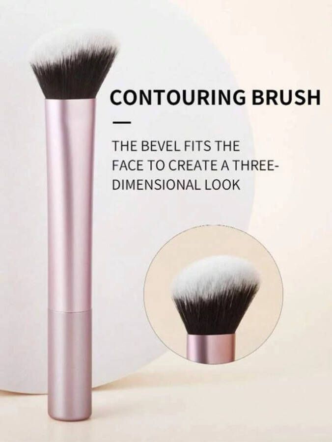Waledano Professionele Make-up Kwast contouren Contourborstel Contouring Brush Create Blush & Glow Brush