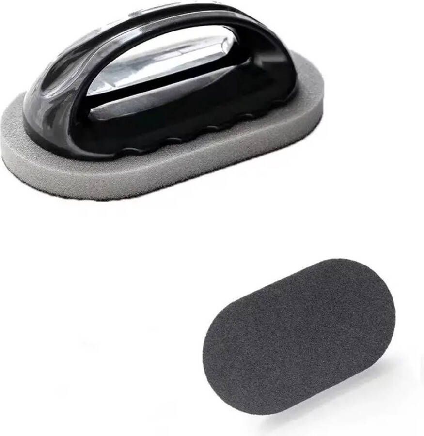 Waledano Schuurborstel Pannenborstel Pannenspons Schuurspons Afwasborstel met handvat Reinigingsborstel Pannen potten oven keuken badkamer Melamine Spons