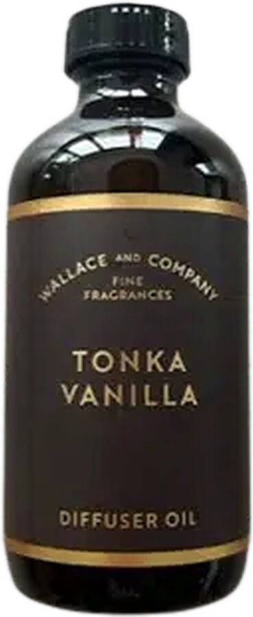 Wallace & Co Tonka Vanille Navulolie 300 ml Navulling Geurstokjes 300 ml