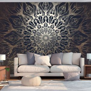 Walliex Zelfklevend fotobehang Spider Web (Brown)