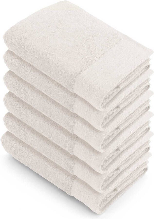 Walra handdoeken 50x100 Soft Cotton 6-delig Badhanddoeken 550 g m² 100% Katoen Handdoekenset Kiezel Grijs
