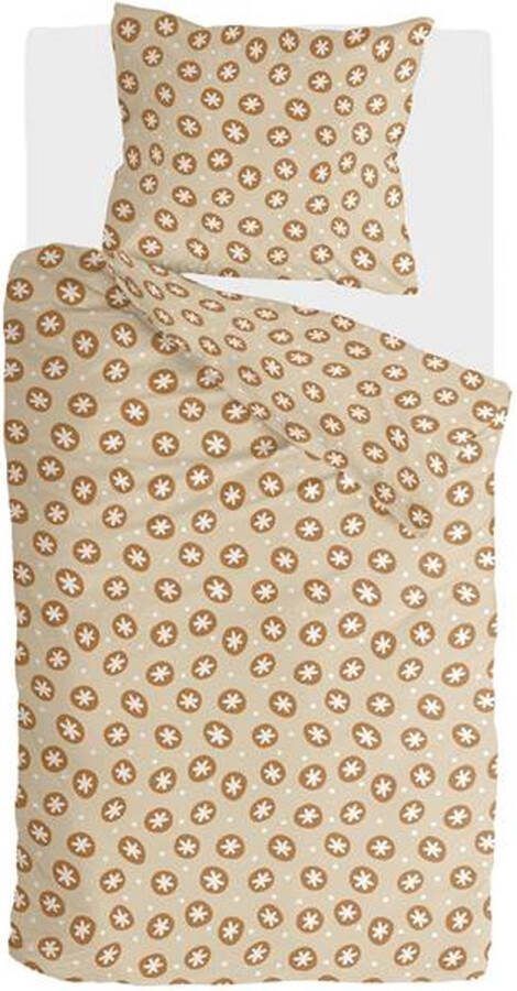 Walra Bubble Stars Dekbedovertrek Eenpersoons 140x200 220 cm Beige