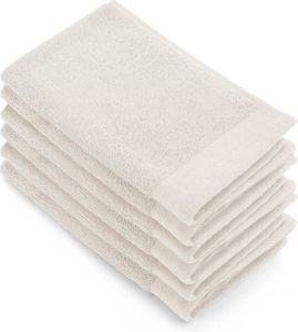 Walra Gastendoek Soft Cotton 6x 30x50 100% Katoen Kiezel Grijs
