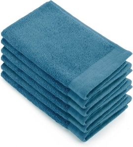 Walra Gastendoek Soft Cotton 6x 30x50 100% Katoen Petrol