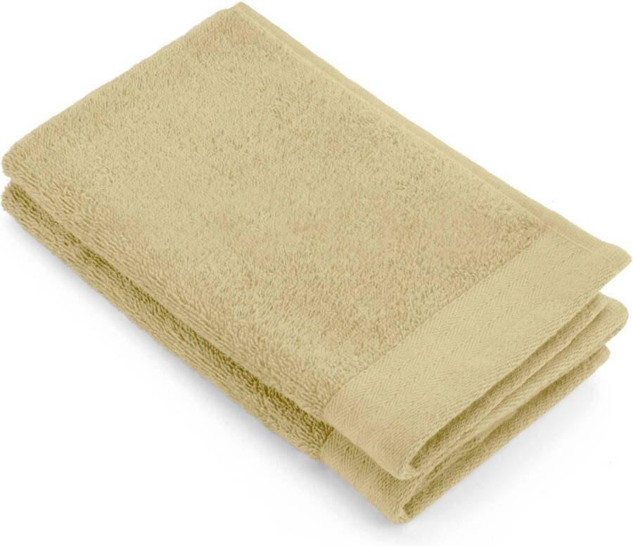 Walra Gastendoek Soft Cotton Maisgeel 2x 30x50 cm