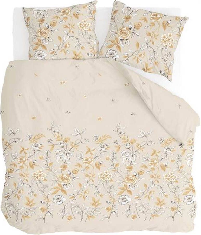 Walra Happy Helleborus Dekbedovertrek Lits-jumeaux 240x200 220 cm Beige