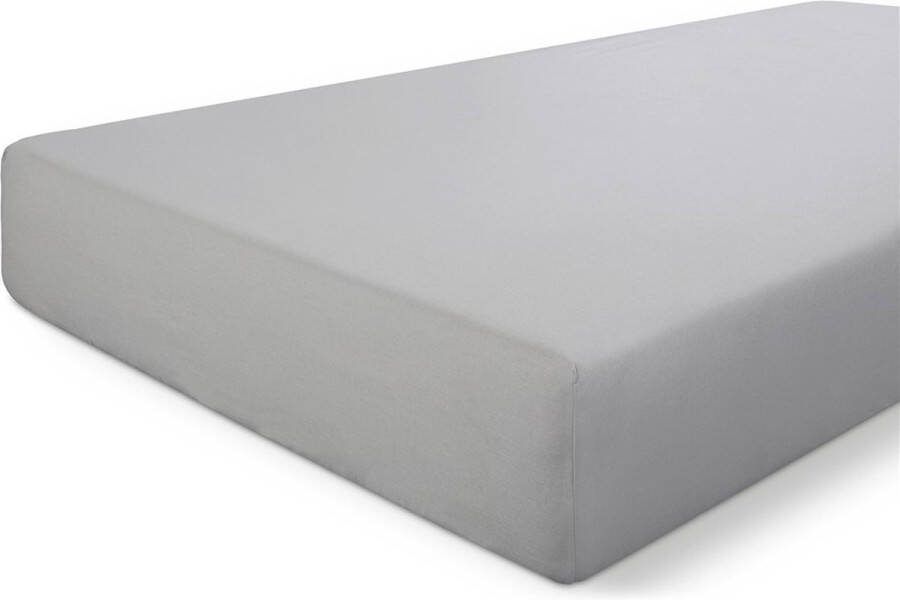Walra Hoeslaken Crispy Cotton 140x200 100% Katoen Grijs
