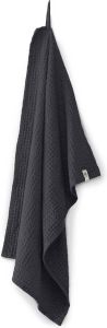 Walra Keukendoek Blocks 50x70 100% Katoen Off Black
