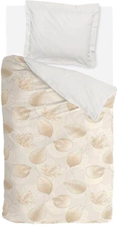 Walra Shaped Leaves Dekbedovertrek Eenpersoons 140x200 220 cm Zand