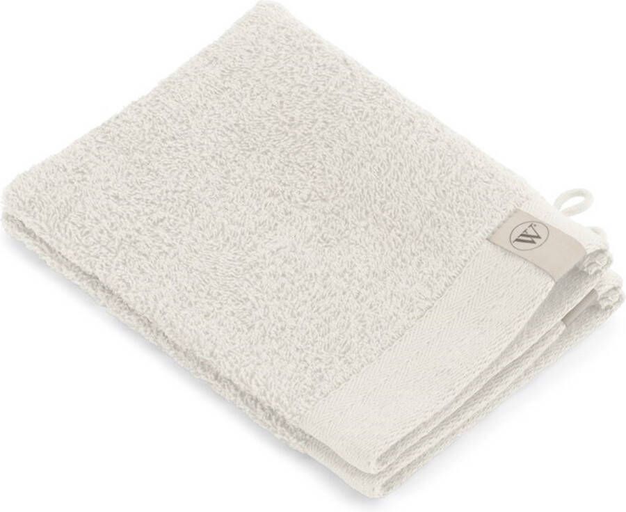 Seatzac Walra washand (set van 2) kiezelgrijs 16x21 cm Leen Bakker