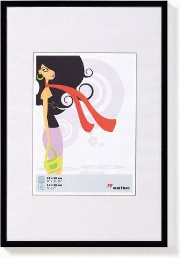 Walter design Walther New Lifestyle Fotolijst Fotoformaat 18x24 cm Zwart