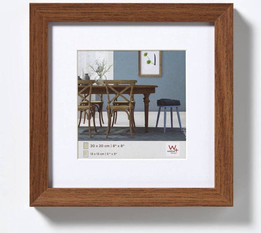 Walther Design Fiorito Houten Fotolijst 20x20 cm Donker Eiken