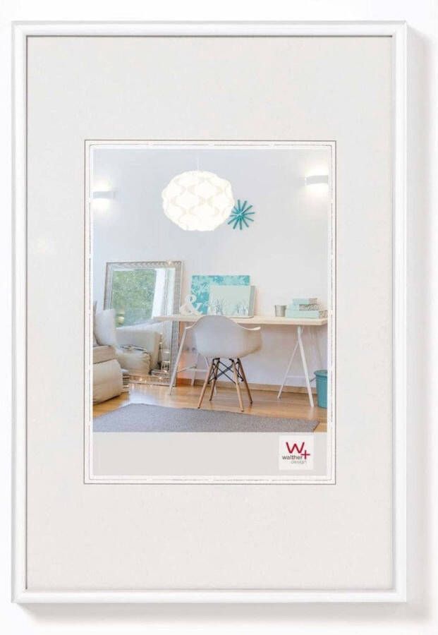 Walther Design New Lifestyle Kunststof Fotolijst 21x29 7cm A4 Wit Acrylglas