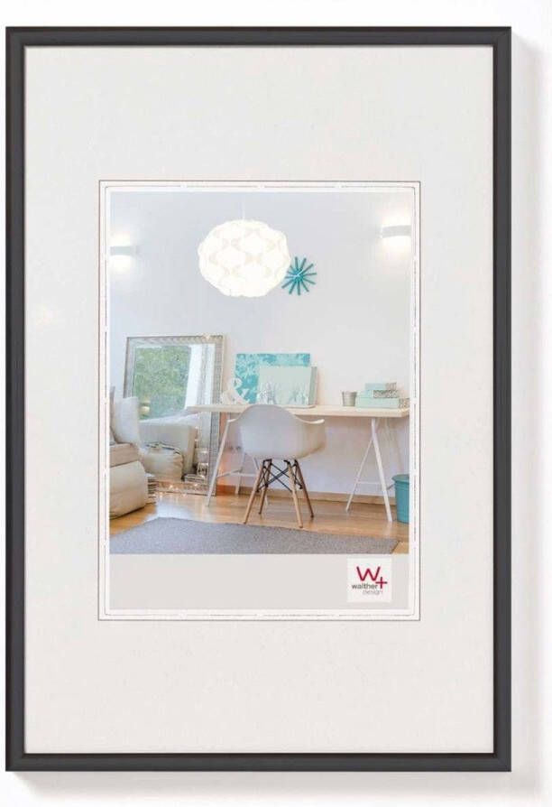 Walter design Walther New Lifestyle Fotolijst Fotomaat 21x29 7 cm (A4) Kunststof Zwart