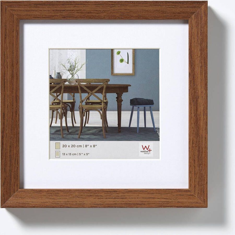 Walther Fiorito Fotolijst Fotoformaat 40x40 cm donker eiken