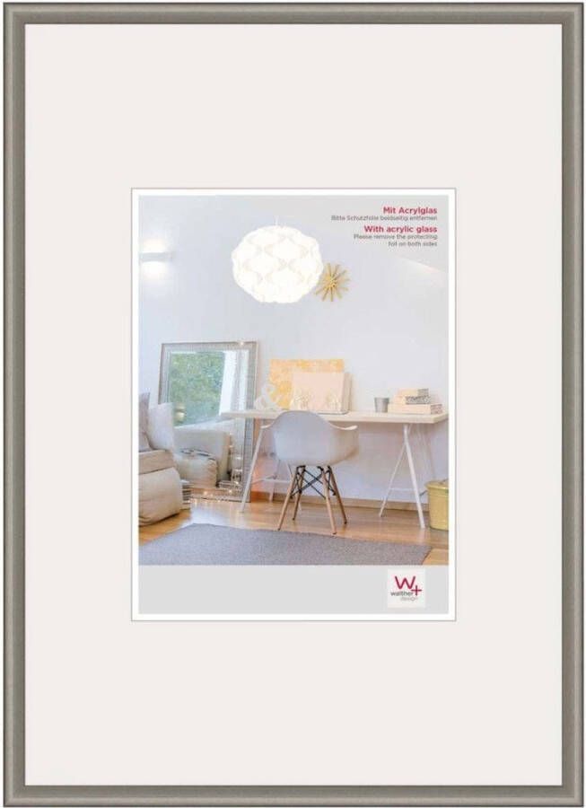 Walter design Walther New Lifestyle Fotolijst Fotoformaat 59 4x84 (A1) cm Staal