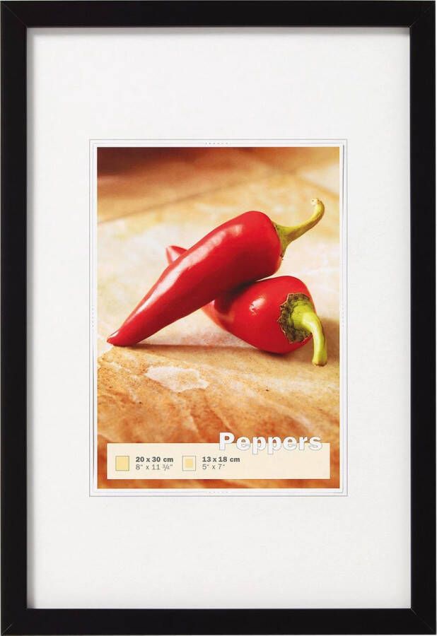 Walther Peppers Fotolijst Fotoformaat 29 7x42 cm (A3) Zwart