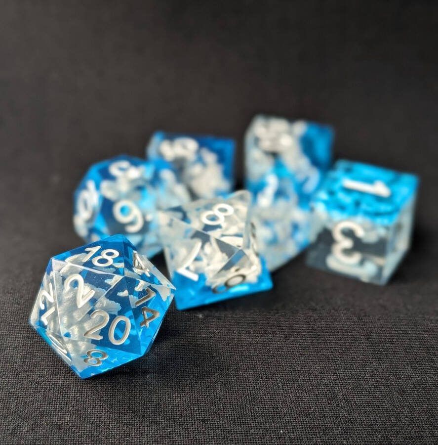 Wancelot Cloud Chaser DnD Dice DnD Dice Dungeons & Dragons Dice Set
