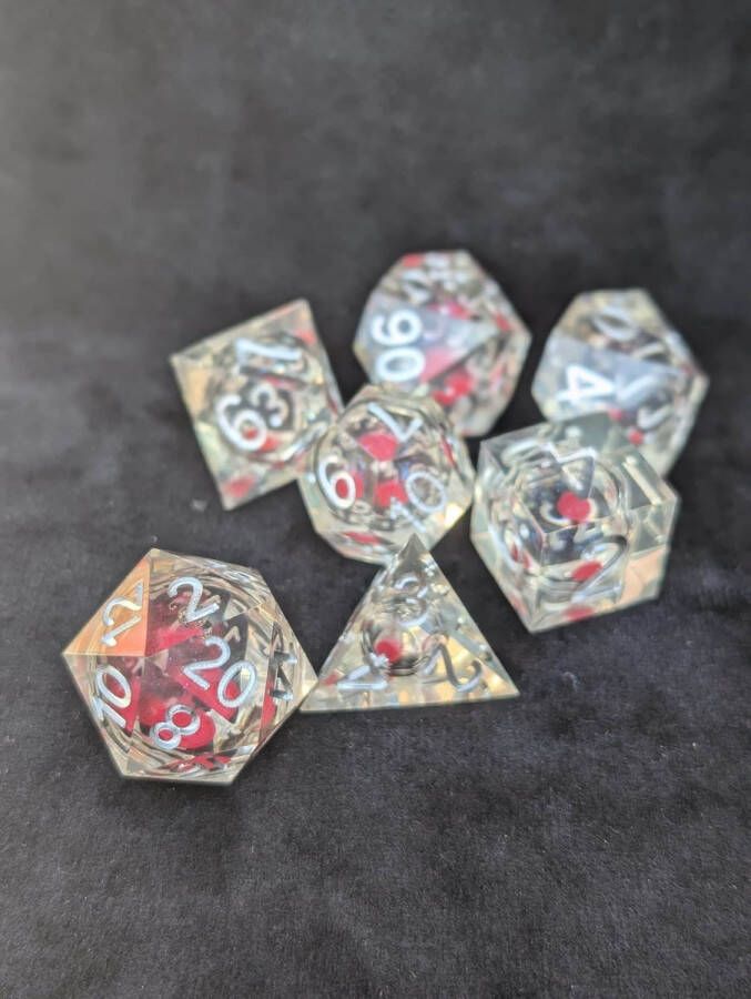 Wancelot Cotton Candy DnD Dice Dungeons & Dragons Dice Set