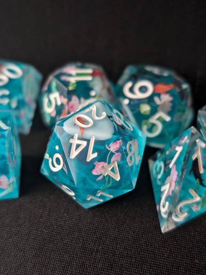 Wancelot Ethereal Ponds DnD Dice Dungeons & Dragons Dice Set