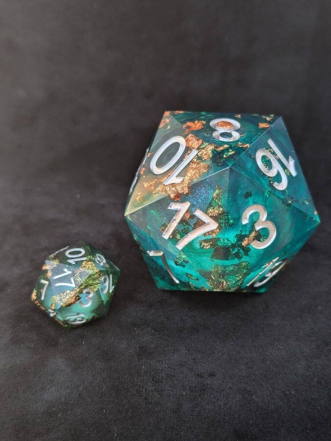 Wancelot Gilded Forest D20 55mm DnD Dice Dungeons & Dragons Dice Set