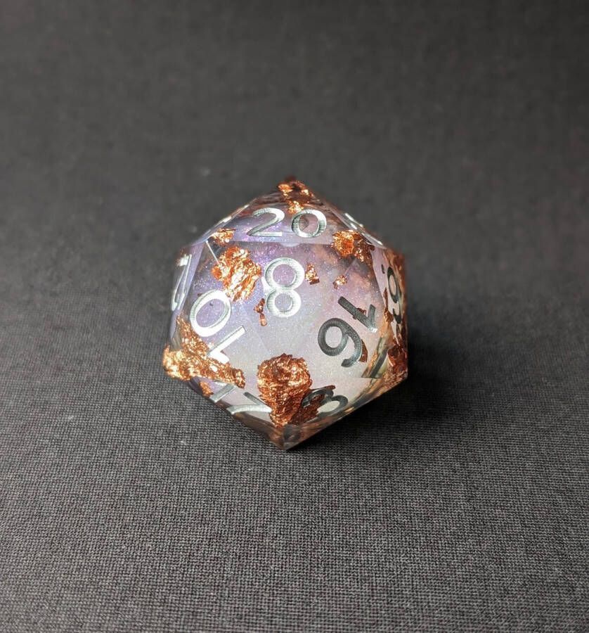 Wancelot Gilded Shadow D20 30mm DnD Dice Dungeons & Dragons Dice Set