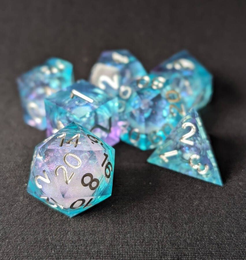 Wancelot Lavender Tide DnD Dice Dungeons & Dragons Dice Set