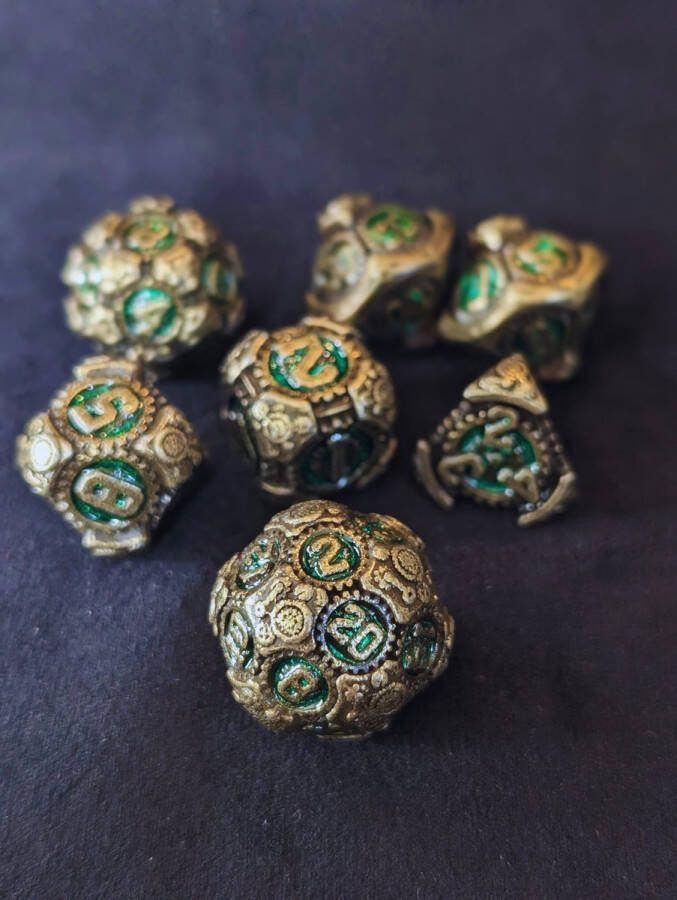 Wancelot Timeless Automaton DnD Dice Dungeons & Dragons Dice Set