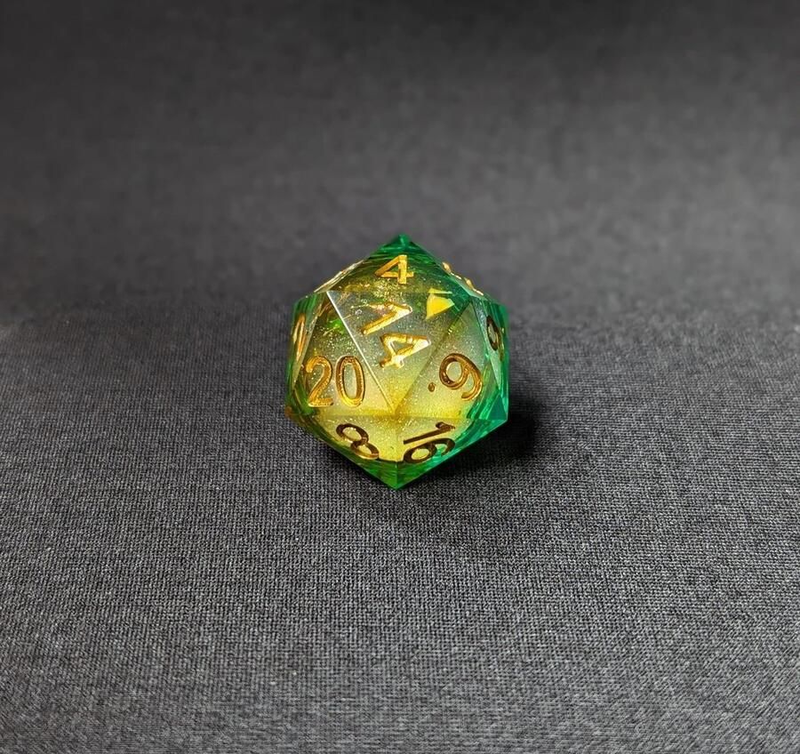 Wancelot Verdant Sun DnD Dice Set DnD Dice Dungeons & Dragons Dice Set