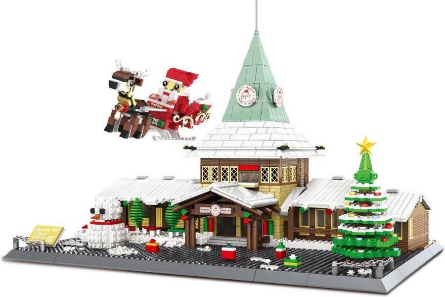 Wange 6218 Architecture serie Santa Claus Office Compatibel met grote merken 2180 bouwstenen bouwdoos