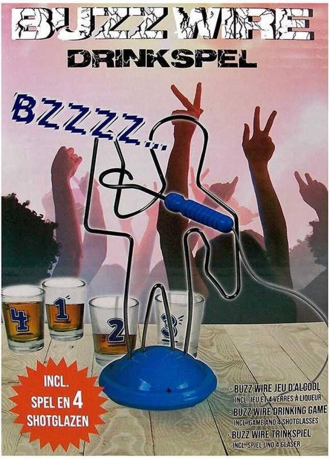 Merkloos Buzz Wire drinkspel (DSS-DS13054)