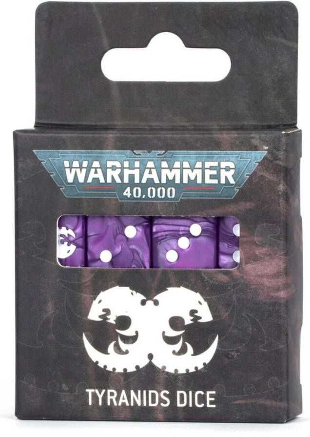 Warhammer 40.000 Tyranids Dice Set Dobbelstenen Paarse Dobblestenen