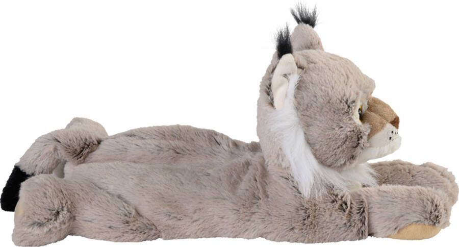 Warmies Warmte magnetron opwarm knuffel lynx grijs 36 cm pittenzak Opwarmknuffels