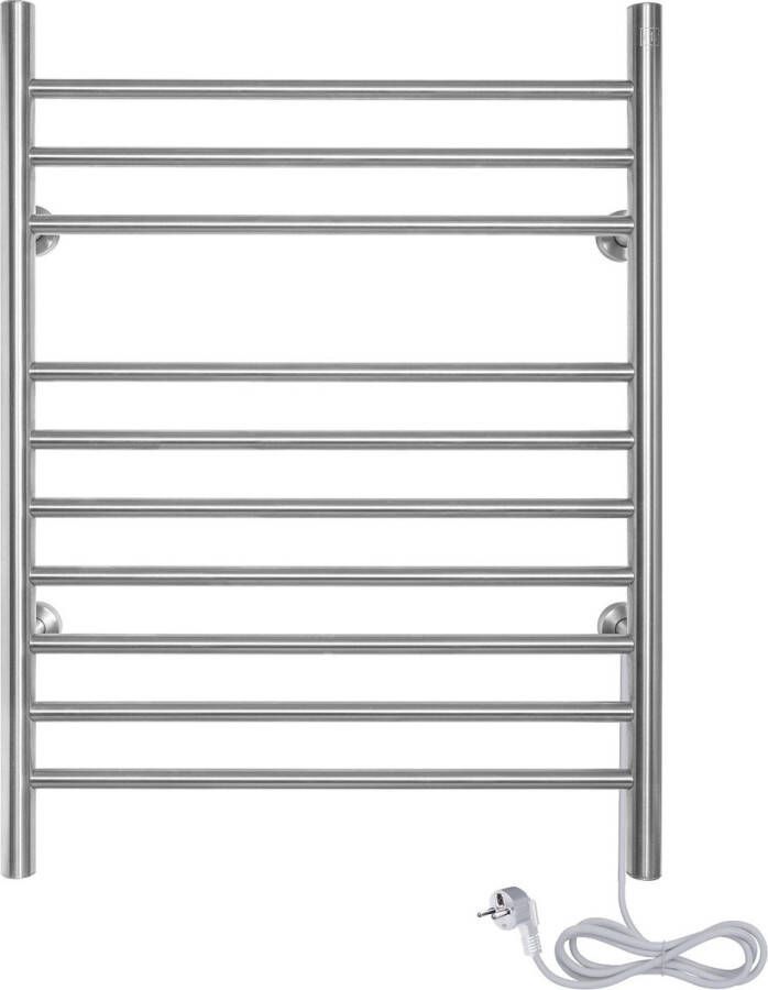 WarmlyYours Sierra Handdoekradiator Elektrische Handdoekenrek 150W Handdoekdroger voor in de badkamer 600 x 800 mm Gepolijst goud