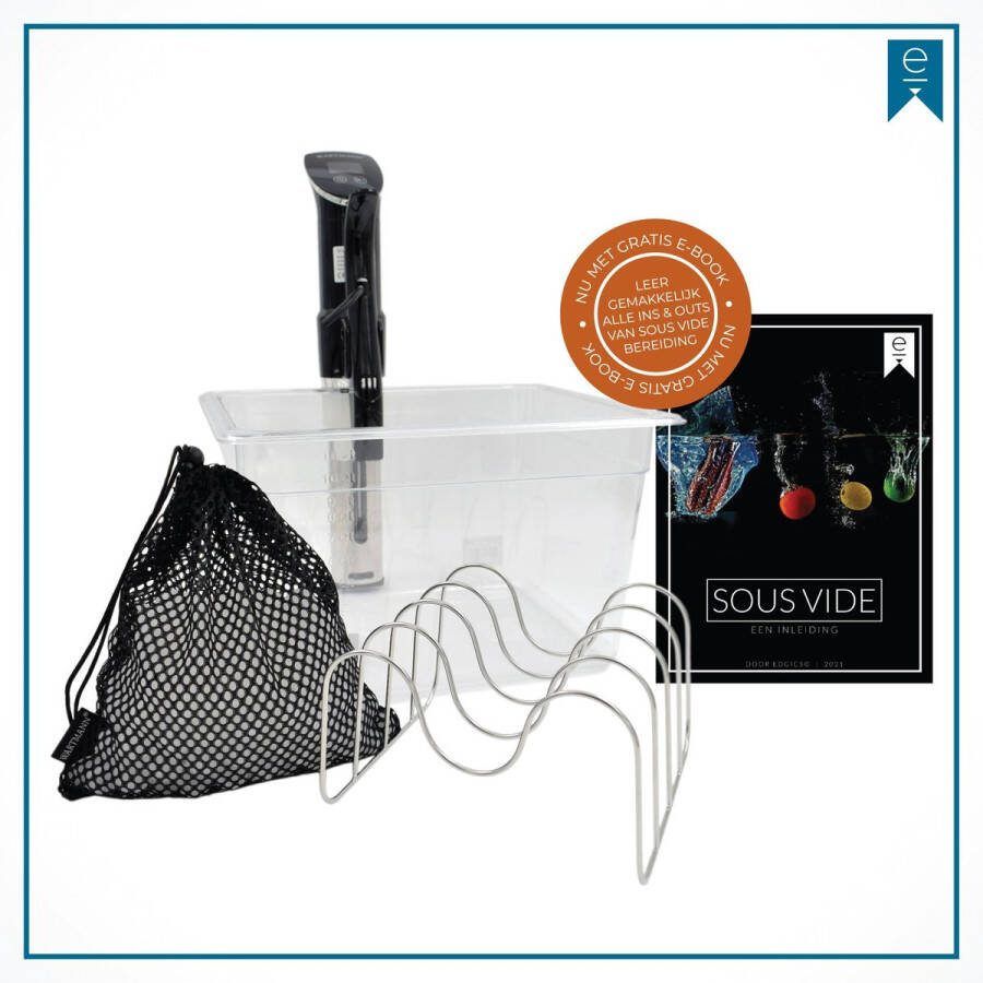 Wartmann 1507 Sous Vide Stick Set Waterbak Isolatieballen Sous Vide kookboek (E-Book) Uitgebreid Ebook NU MET GRATIS SOUS-VIDE REKJE T.W.V. €24 95!