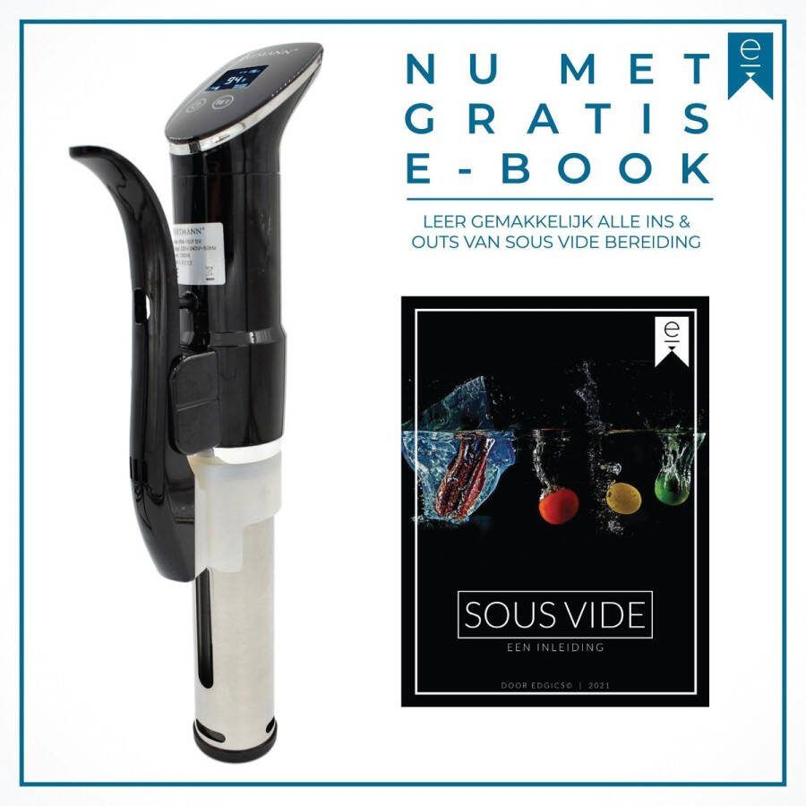 Wartmann 1507 Sous Vide Stick Sous Vide Koker Smart Slowcooker Met Timer Sous Vide kookboek (E-Book)