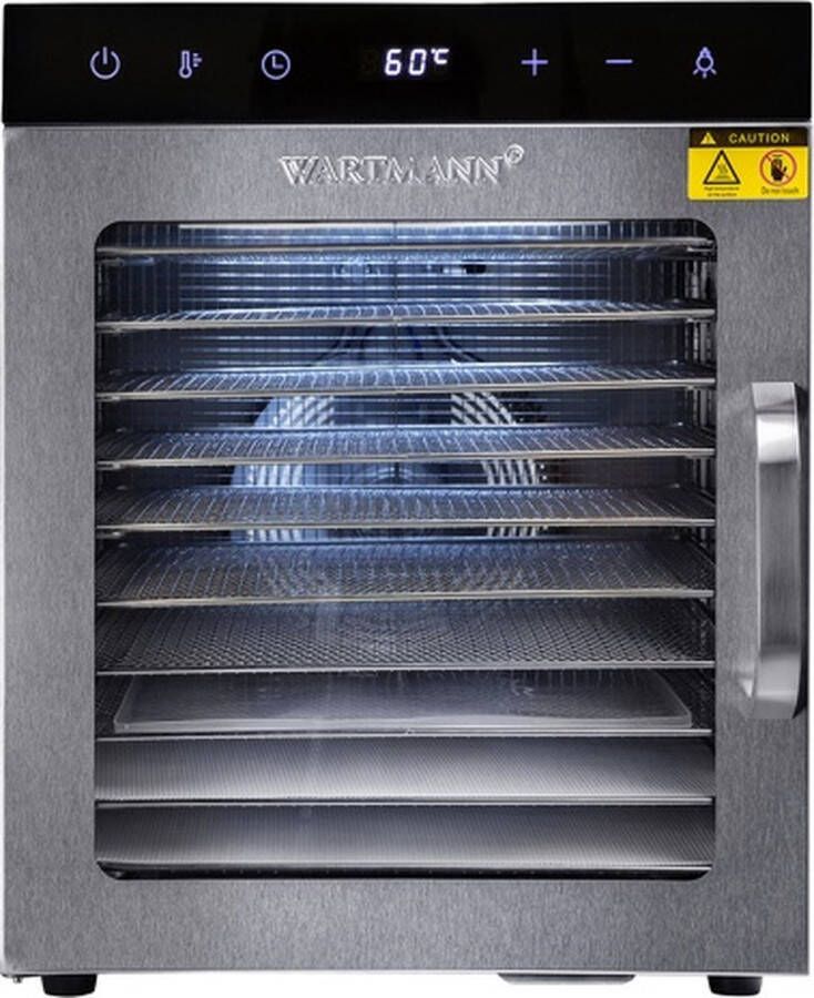 Wartmann 2110 DH voedseldroger droogoven dehydrator RVS 10-laags