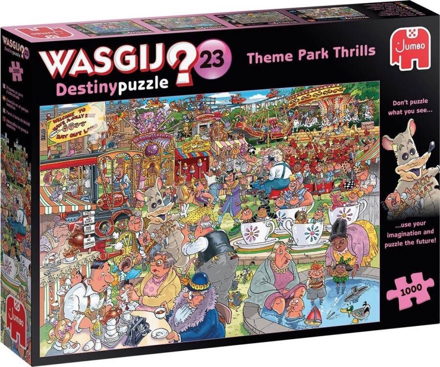 Jumbo puzzel 1000 stukjes Wasgij 23 puzzel spektakel in het pretpark