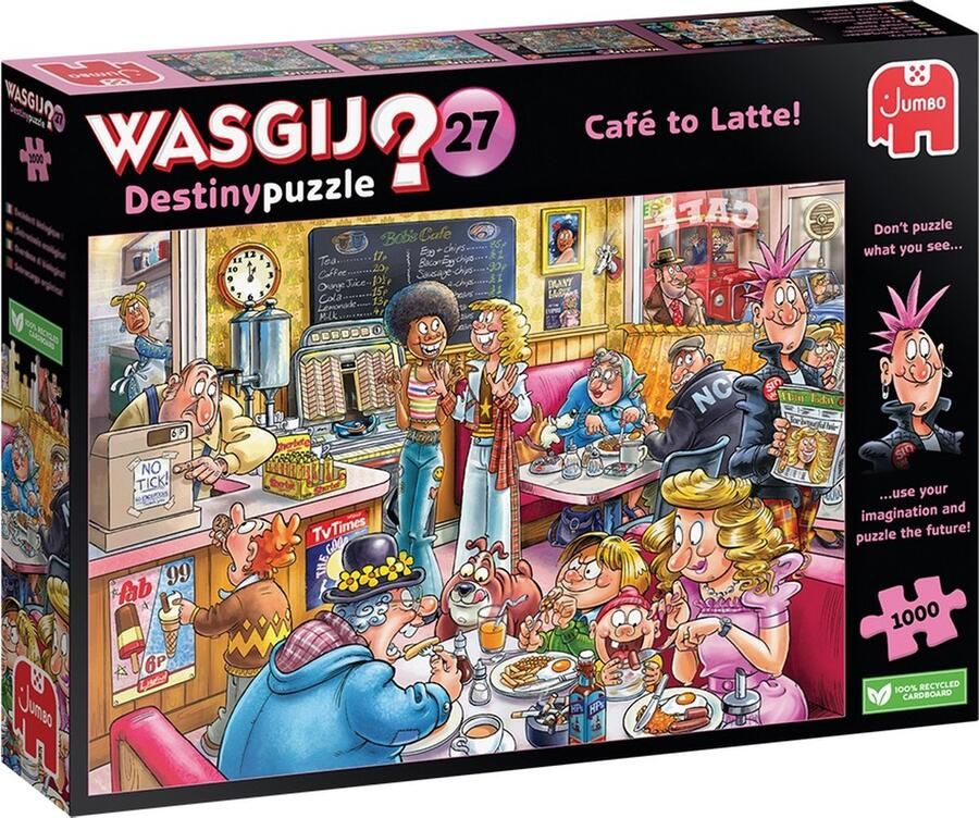 Wasgij Destiny 27 Café to Latte! 1000 stukjes Legpuzzel volwassenen